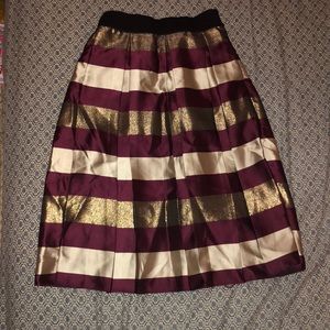 Long Striped Skirt